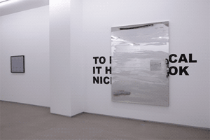 Text Pieces, Obliterated Mirror & Tautological Paintings